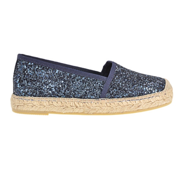Vidorreta Shoes - Vidorreta Sparkly Glitter Navy Espadrilles Size 8